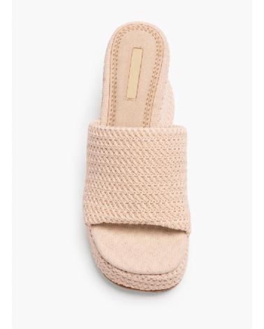 Sapatos de cunha de Mulher KESLEM ZUECO M4347 NATURAL