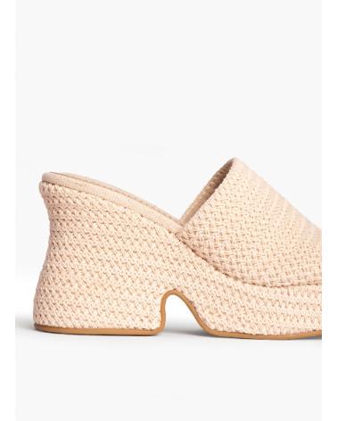 Sapatos de cunha de Mulher KESLEM ZUECO M4347 NATURAL