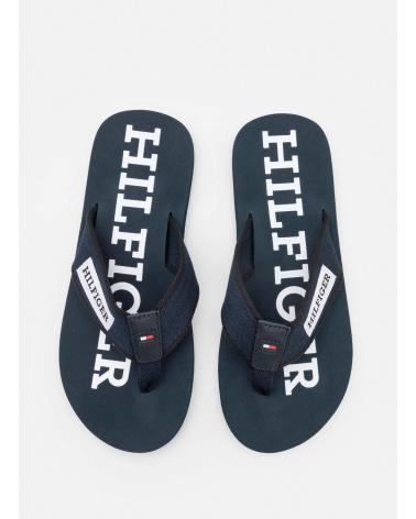 CHANCLAS TOMMY HILFIGER PATCH HILFIGER BEACH SANDAL FM0FM05024 AZUL MARINO MARINO