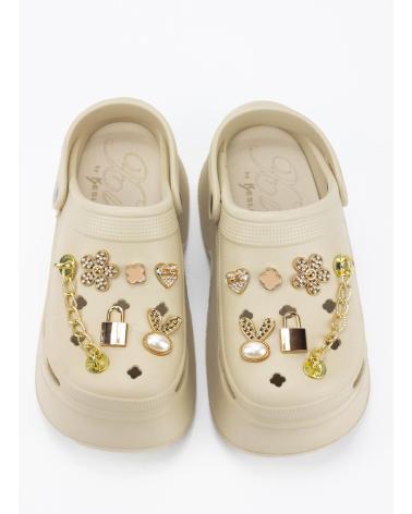 Zuecos de Mujer KESLEM CHANCLA G2439 BEIGE