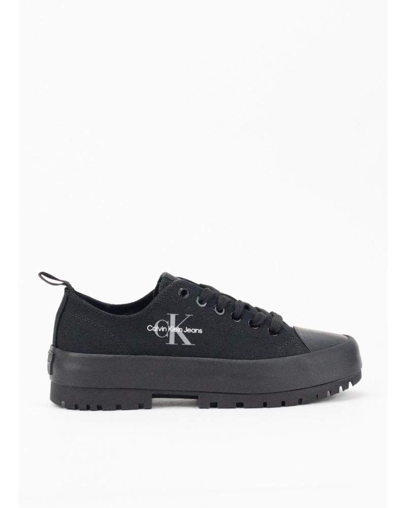 Deportivas de Mujer CALVIN KLEIN ZAPATILLA LUGGED HYBRID LACEUP ML MTR NEGRO