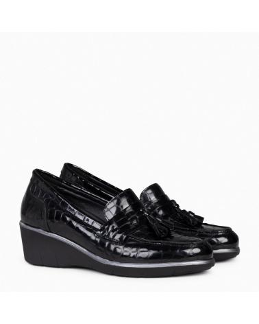 Woman shoes MIMAO BORLAS COCO - MOCASIN BORLAS MUJER NEGRO