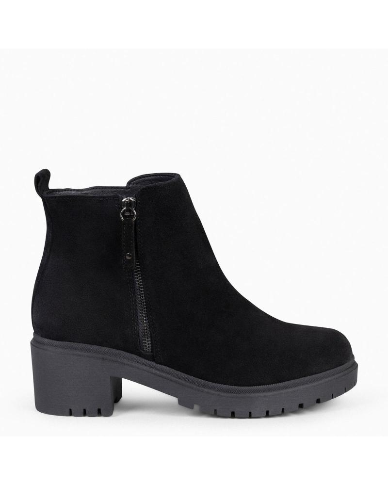 Woman Mid boots MIMAO POP - BOTIN DE PIEL HIDROFUGO NEGRO