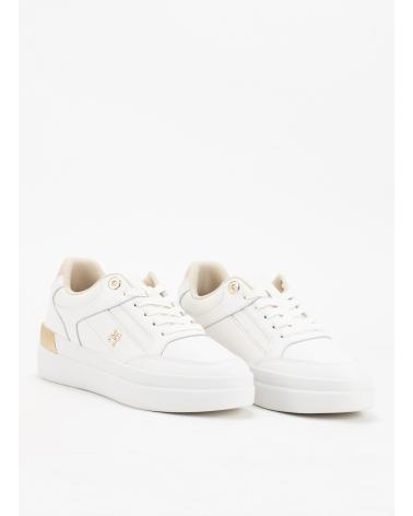 Esportes  de Mulher TOMMY HILFIGER ZAPATILLAS LUX HARDWARE COURT SNEAKER BLANCO