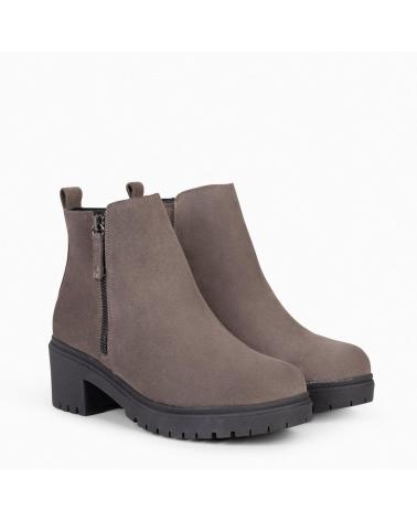 Woman Mid boots MIMAO POP - BOTIN DE PIEL HIDROFUGO TAUPE