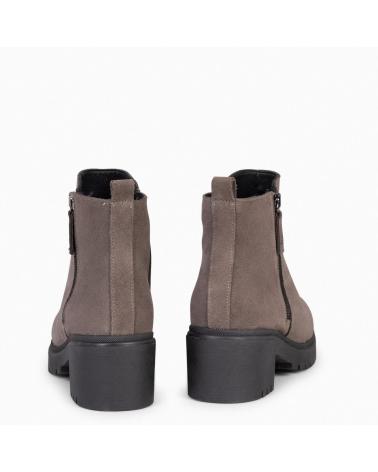 Woman Mid boots MIMAO POP - BOTIN DE PIEL HIDROFUGO TAUPE