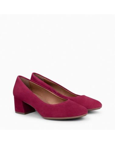Schuhe für Damen MIMAO REDONDO ZAPATOS DE TACON BAJO DE ANTE GRANATE BURDEOS