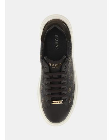 Deportivas de Hombre GUESS  ZAPATILLAS ELBA CARRYOVER NEGRO MARRON NEGRO