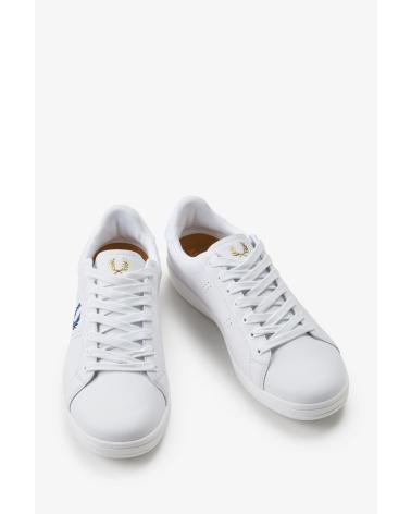 Sportif-De-Hombre-FRED-PERRY-ZAPATILLAS-TENIS-CASUAL-B6333-BLANCO