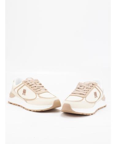 Sportivo per Donna TOMMY HILFIGER ZAPATILLAS CASUAL FASHION RUNNER LTHR BEIGE