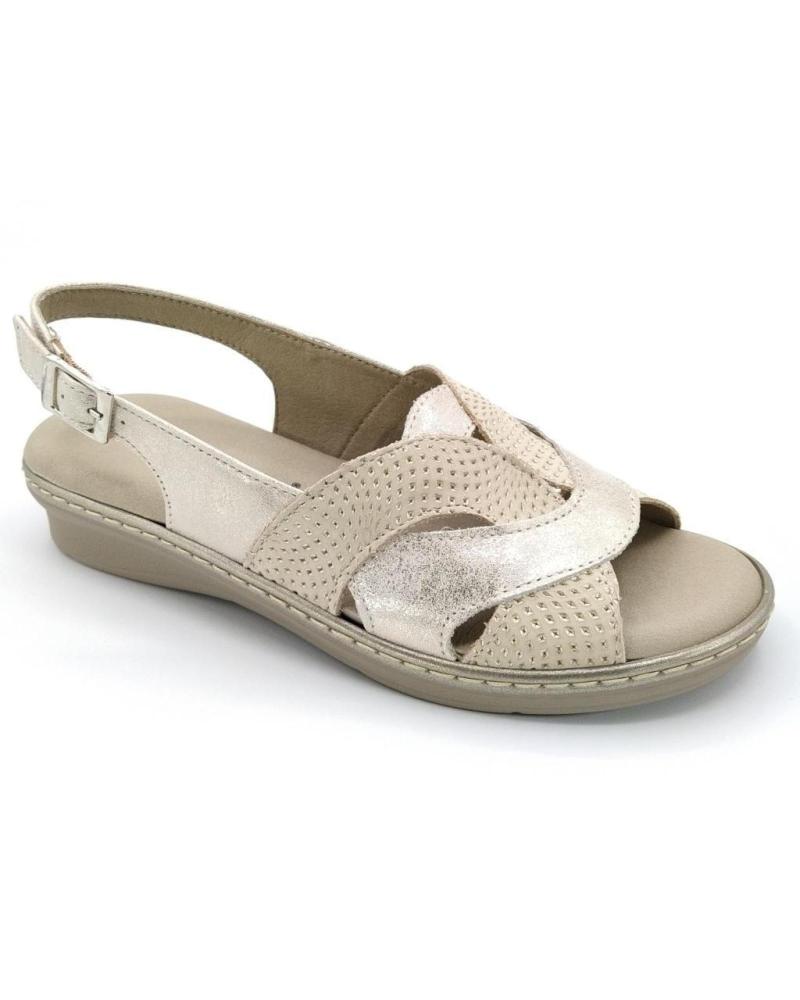 Sandali per Donna PITILLOS SANDALIA 6603 CREMA - ORO GOLD