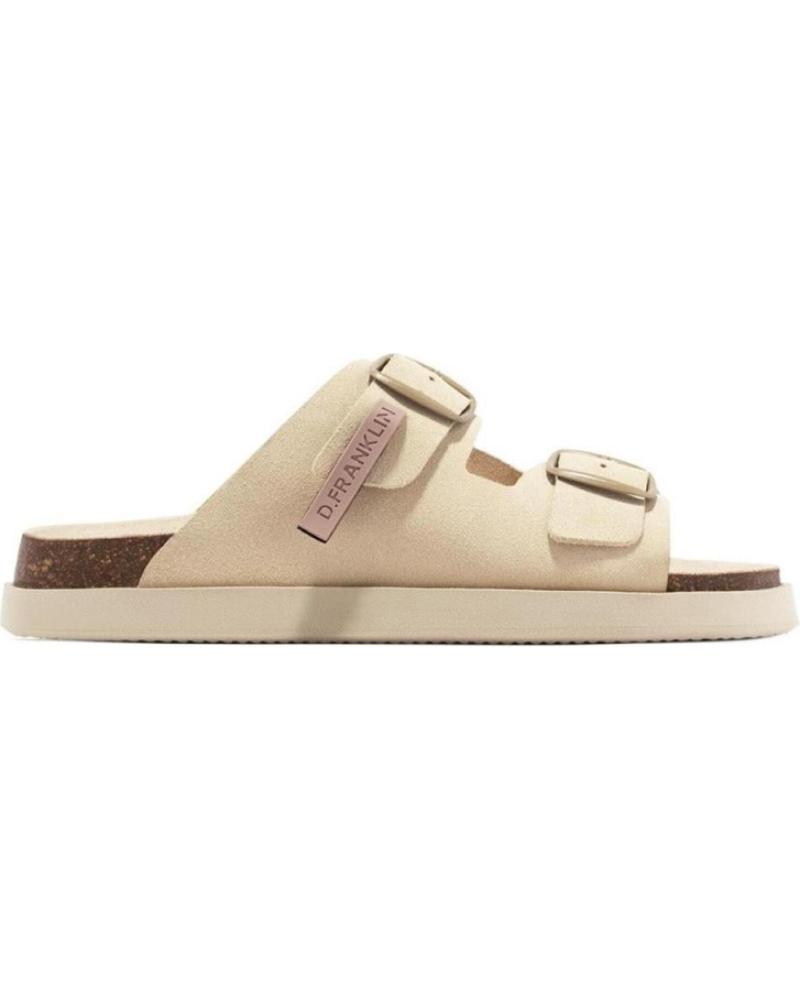 Sandali per Donna D FRANKLIN SANDALIAS PLANAS MUJER D FRANKLIN DFSH407001 BEIG BEIGE