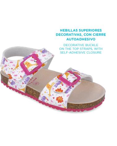 Sandálias de Menina GARVALIN SANDALIAS PARA CHICA 252465 BIOS ESTAMPADO BLANCOB050