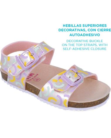 Sandales pour Fille GARVALIN SANDALIA PARA CHICA 252466 BIOS ESTAMPADA LILAA164
