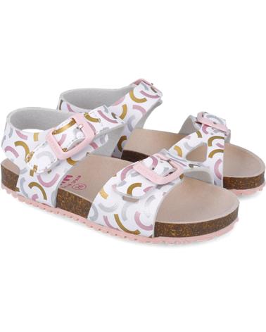 Sandales pour Fille GARVALIN SANDALIA PARA CHICA 252466 BIOS ESTAMPADA BLANCOB050