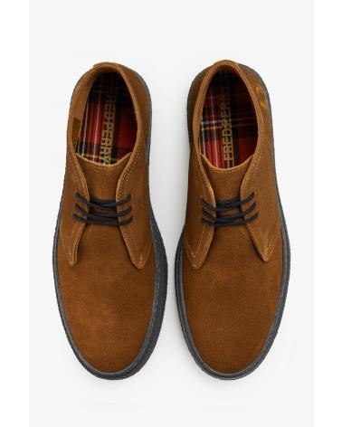 Bottines pour Homme FRED PERRY HAWLEY SUEDE B4361 GINGER - 41 BROWN