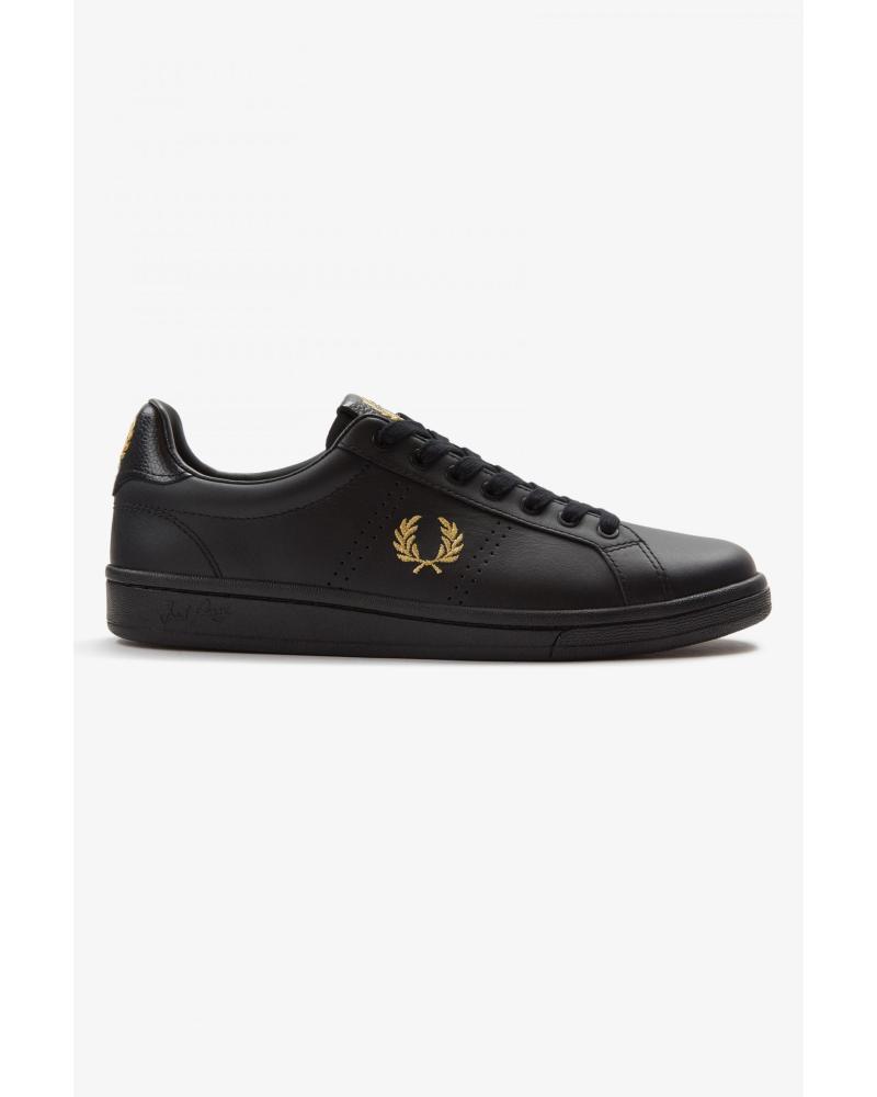 Deportivas de Hombre FRED PERRY B721 B4290 LEATHER TAB - 40 BLACK