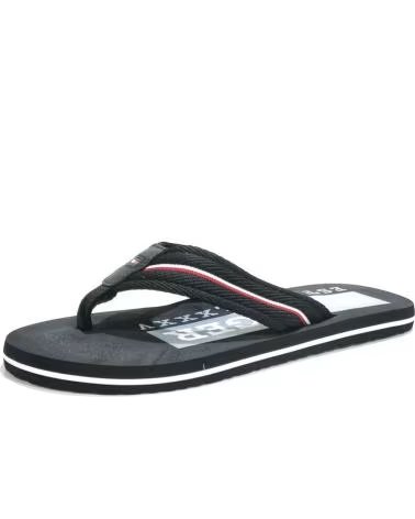 Chanclas de Hombre TOMMY HILFIGER 10121-449857 EN TEXTIL CON SUELA DE GOMA EVA NEGRO