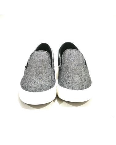 Zapatos de Hombre TOMMY HILFIGER ZAPATILLA CASUAL DE LONA CON SUELA DE GOMA NEGRO