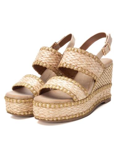 Sandalias de Mujer XTI SANDALIA RAFIA CUNA 8 CM BEIGE