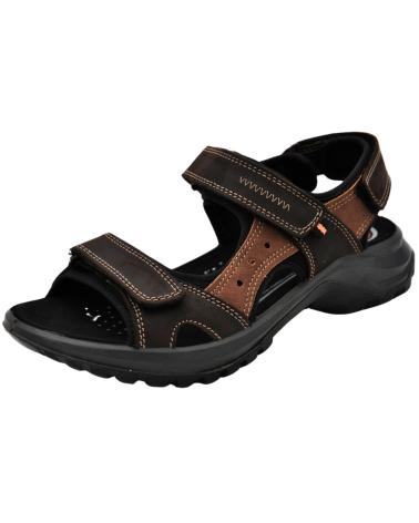 Sandalen für Herren IMAC - SANDALIA DE PIEL PARA HOMBRE AJUSTABLE CIERRE POR CAFFE-COGNAC