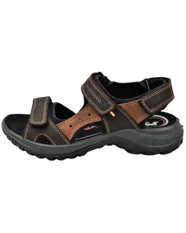 Sandalen für Herren IMAC - SANDALIA DE PIEL PARA HOMBRE AJUSTABLE CIERRE POR CAFFE-COGNAC