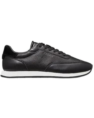 Sportif pour Homme CALVIN KLEIN - ZAPATILLAS NEGRAS PARA HOMBRE - LEATHER LOW PROFILE NEGRO