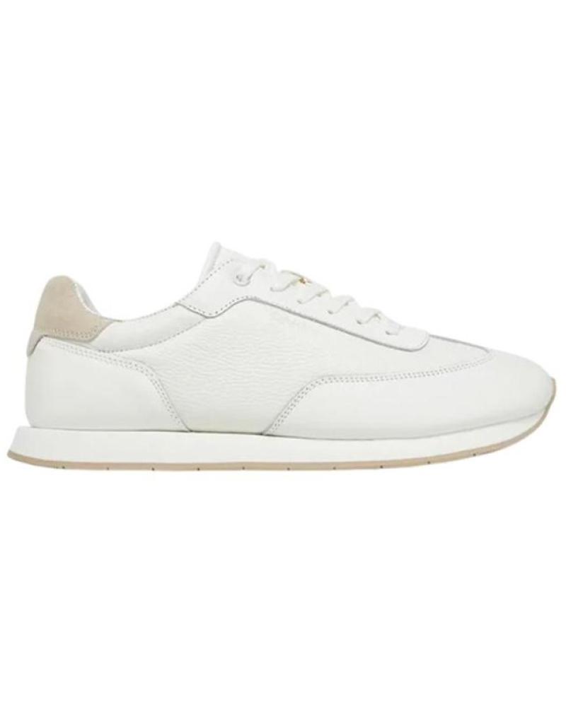 Sportif pour Homme CALVIN KLEIN - ZAPATILLAS BLANCA PARA HOMBRE - LEATHER LOW PROFILE BLANCO