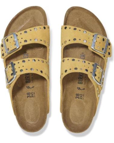 Woman Sandals BIRKENSTOCK ARIZONA PIEL OCHRE AMARILLO