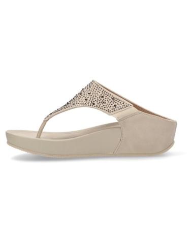 Woman Flip flops AMARPIES SANDALIA DESTALONADA CON BRILLOS PARA MUJER ABZ265 BEIGE