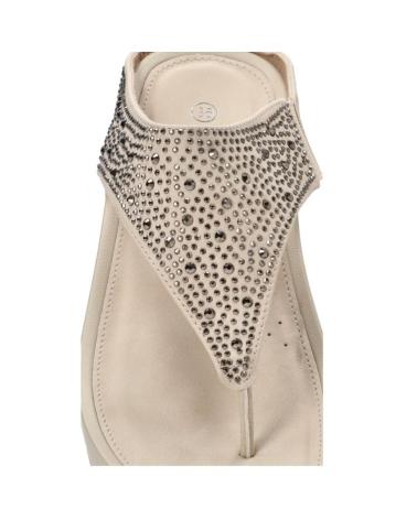 Woman Flip flops AMARPIES SANDALIA DESTALONADA CON BRILLOS PARA MUJER ABZ265 BEIGE