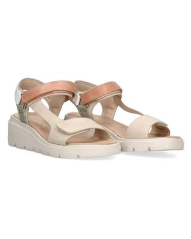 Sandali per Donna AMARPIES SANDALIA CON CUNA MEDIA PARA MUJER ABZ26645 COLOR BEIGE