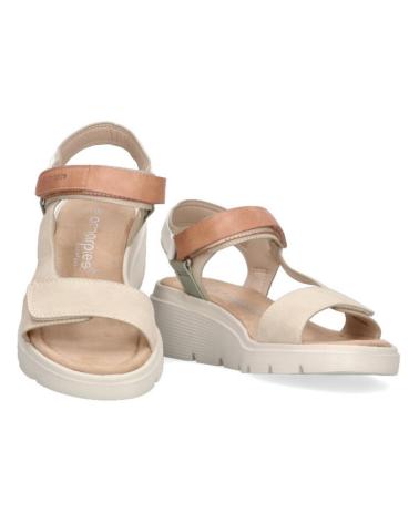 Sandali per Donna AMARPIES SANDALIA CON CUNA MEDIA PARA MUJER ABZ26645 COLOR BEIGE