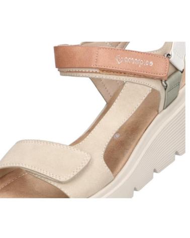 Sandali per Donna AMARPIES SANDALIA CON CUNA MEDIA PARA MUJER ABZ26645 COLOR BEIGE