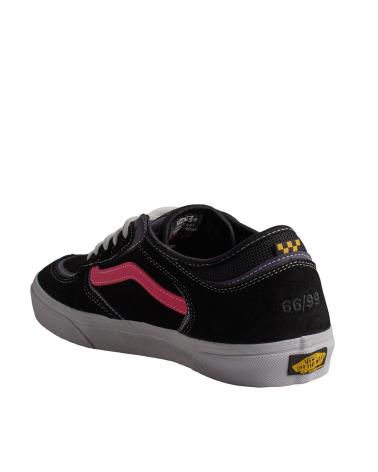 Deportivas de Hombre VANS OFF THE WALL ZAPATILLAS SKATE ROWLEY VN0A2Z3OB9P1 PARA HOMBRE NEGRO-ROSA