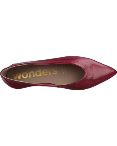WONDERS BAILARINAS MUJER MODELO A3802 COLOR BURDEOS BERRY