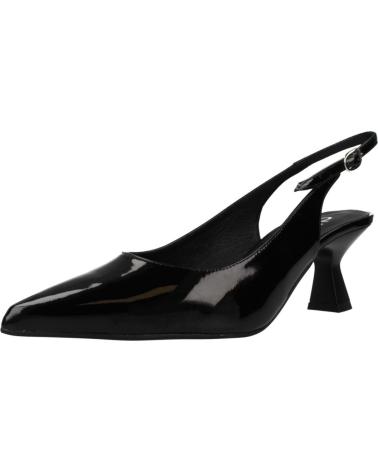 DIBIA ZAPATO SALÓN DESTALONADO TACÓN ESCULTURAL MODELO 14100D NEGRO