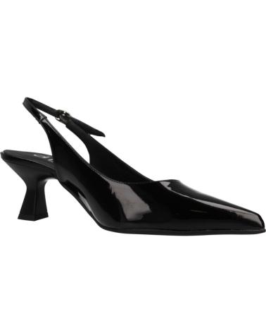 DIBIA ZAPATO SALÓN DESTALONADO TACÓN ESCULTURAL MODELO 14100D NEGRO