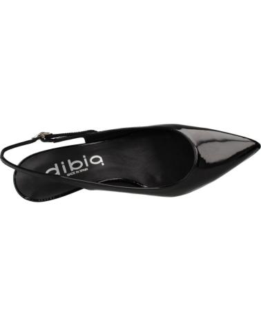 DIBIA ZAPATO SALÓN DESTALONADO TACÓN ESCULTURAL MODELO 14100D NEGRO