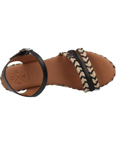 POPA SANDALIAS MUJER MODELO ALBANY COLOR  NEGRO