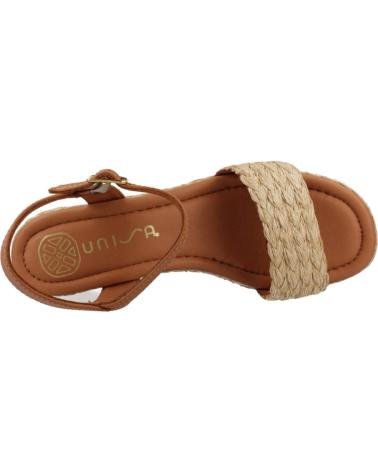 Sandálias de Mulher UNISA SANDALIAS MUJER MODELO KEBEC 25 GRA COLOR MARRON CANELE