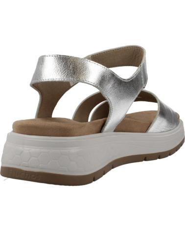 SANDALIAS FLUCHOS F2006 COLOR PLATA PLATA