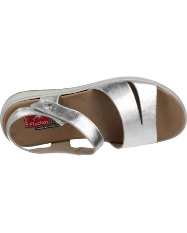 SANDALIAS FLUCHOS F2006 COLOR PLATA PLATA