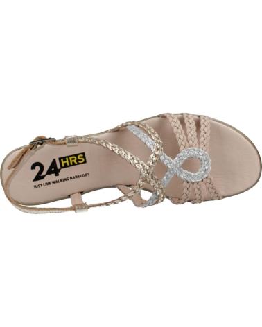 24 HORAS SANDALIAS MUJER MODELO 26520 COLOR ROSA TAUPE
