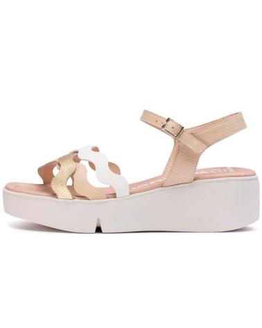 WONDERS SANDALIA ONDAS ANDY CUNA 5 CM PLATEADO