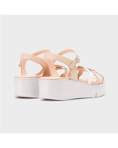 WONDERS SANDALIA ONDAS ANDY CUNA 5 CM PLATEADO