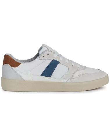 Man Zapatillas deporte GEOX DEPORTIVO CASUAL DE PIEL CON SUELA DE GOMA BLANCO AZUL