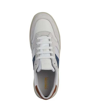 Man Zapatillas deporte GEOX DEPORTIVO CASUAL DE PIEL CON SUELA DE GOMA BLANCO AZUL