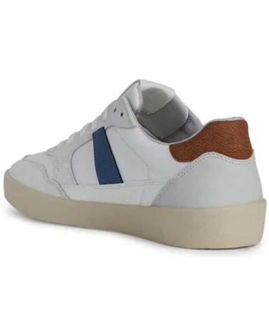Man Zapatillas deporte GEOX DEPORTIVO CASUAL DE PIEL CON SUELA DE GOMA BLANCO AZUL