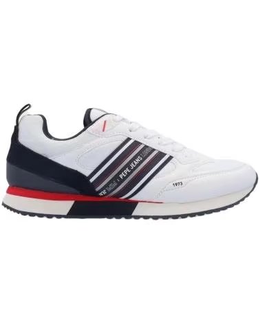 Sportif pour Homme PEPE JEANS ZAPATILLAS DUBLIN YOUNG PARA HOMBRE EN COLOR BLANCO